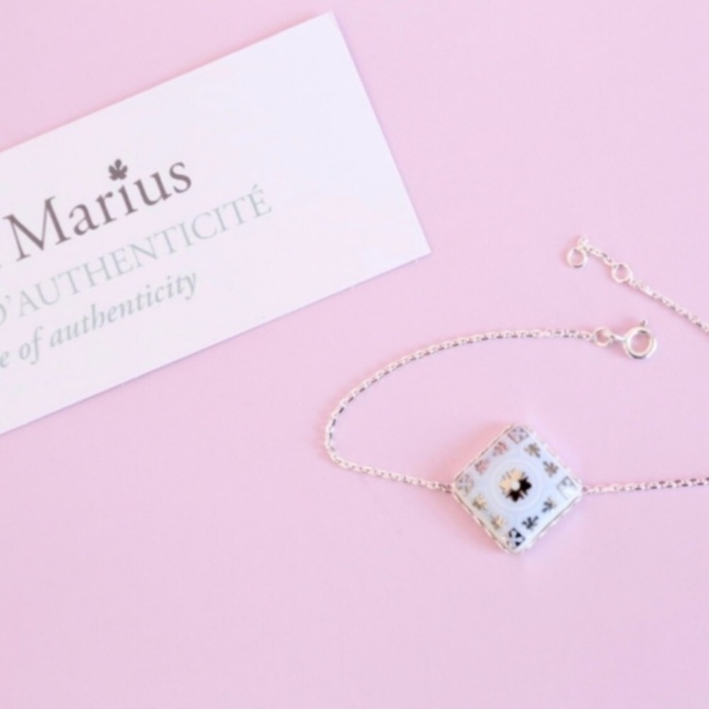 Authentic Rose et Marius Porcelain Tile Bracelet - Picture 6 of 8